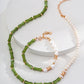 Sterling Silver Bamboo Link Pearl Necklace