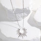 Sterling Silver Sun Shape Neckless