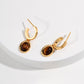 Sterling Silver Tiger's Eye Earrings