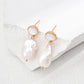 S925 Silver Natural Pearl Shell Earrings