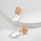 S925 Silver Vintage Natural Pearl Earrings